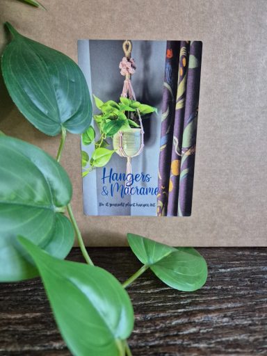 macrame diy kit, make it yourself plant hanger kit, unique design